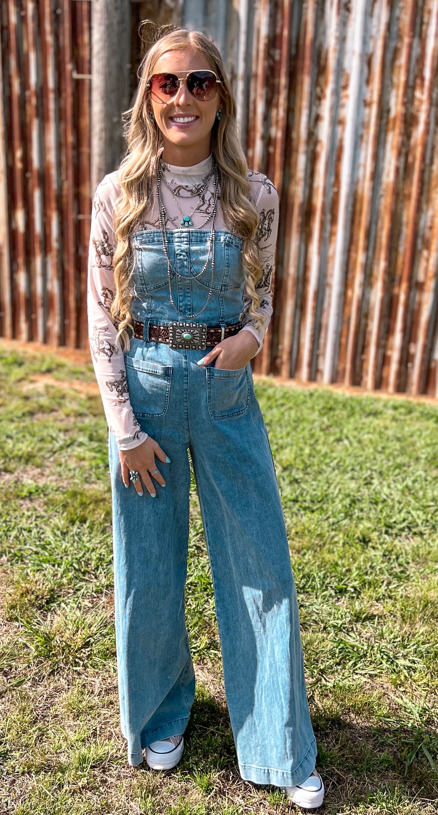 Cowboy Mesh Bodysuit