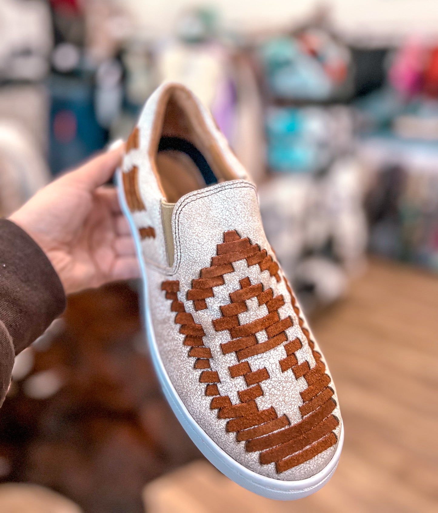 Rust Dakota Leather Tennis Shoes