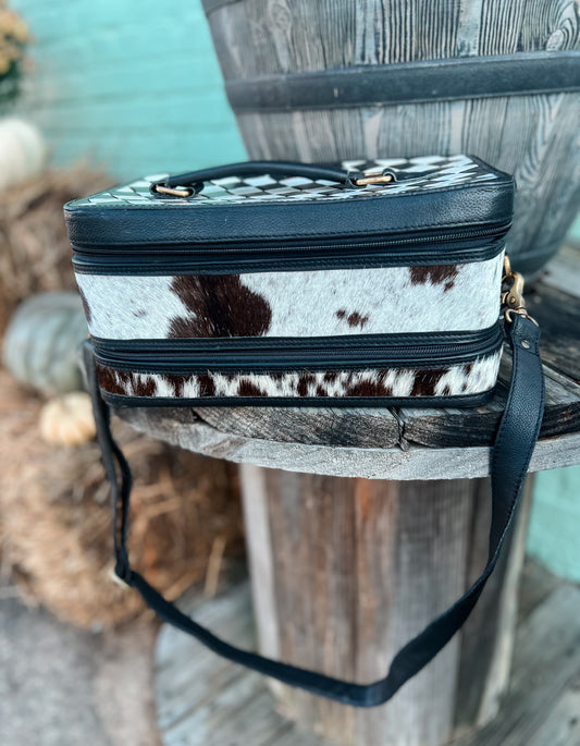 Checkered Travel Jewelry Case