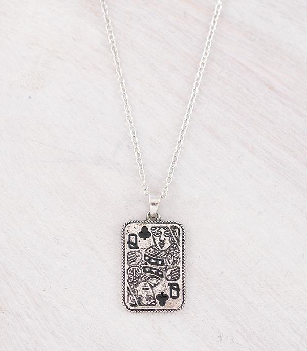 Card Pendant Necklace