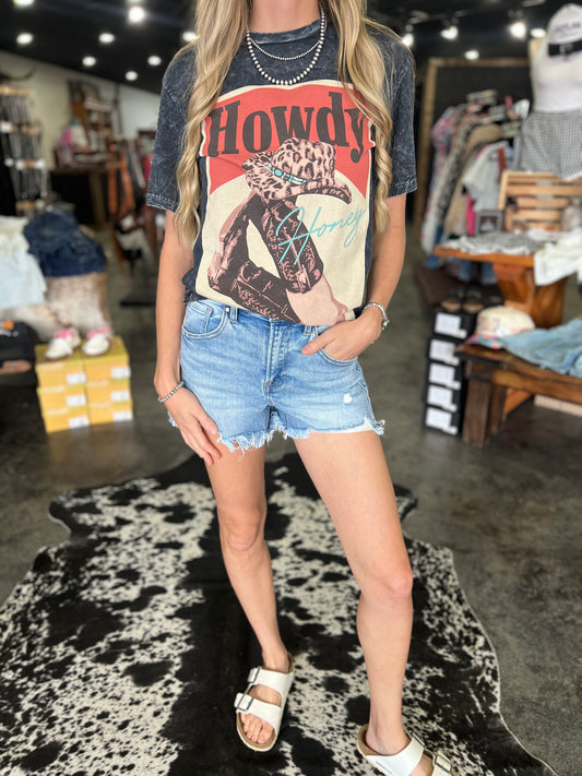 Howdy Honey Mineral Wash Graphic Tee