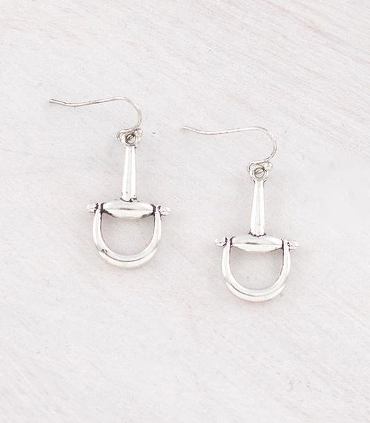 Dainty Horsebit Earrings