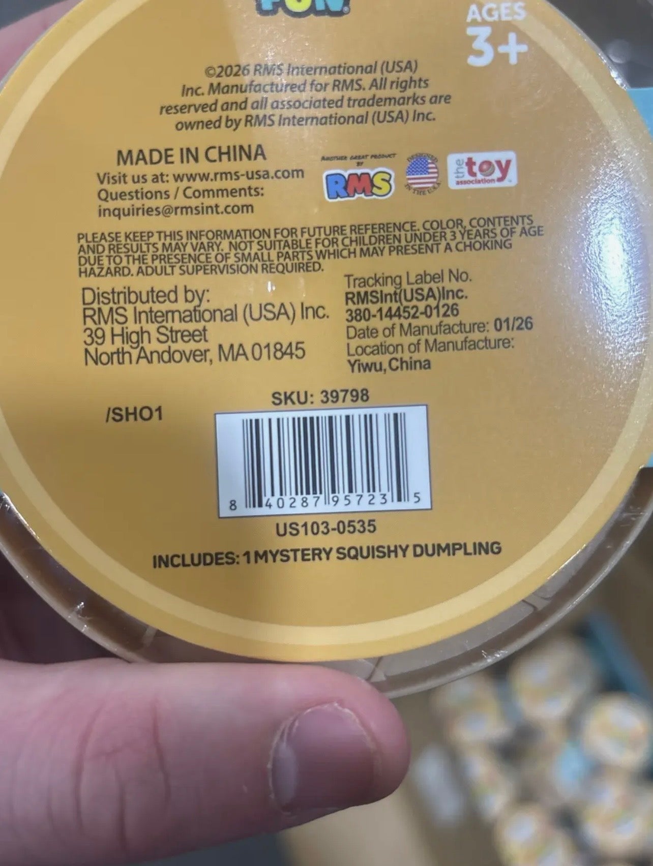 RMS Mystery Dumpling