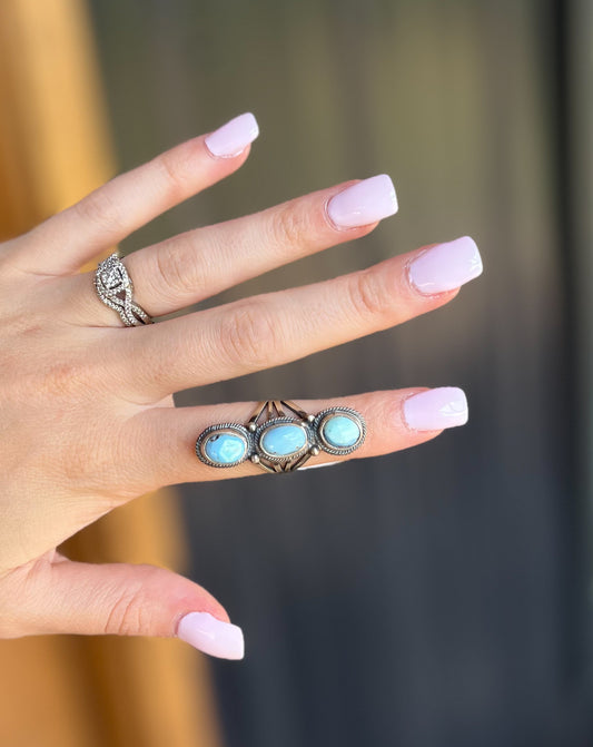 Anderson Largo Authentic Turquoise Ring *Size 6.5
