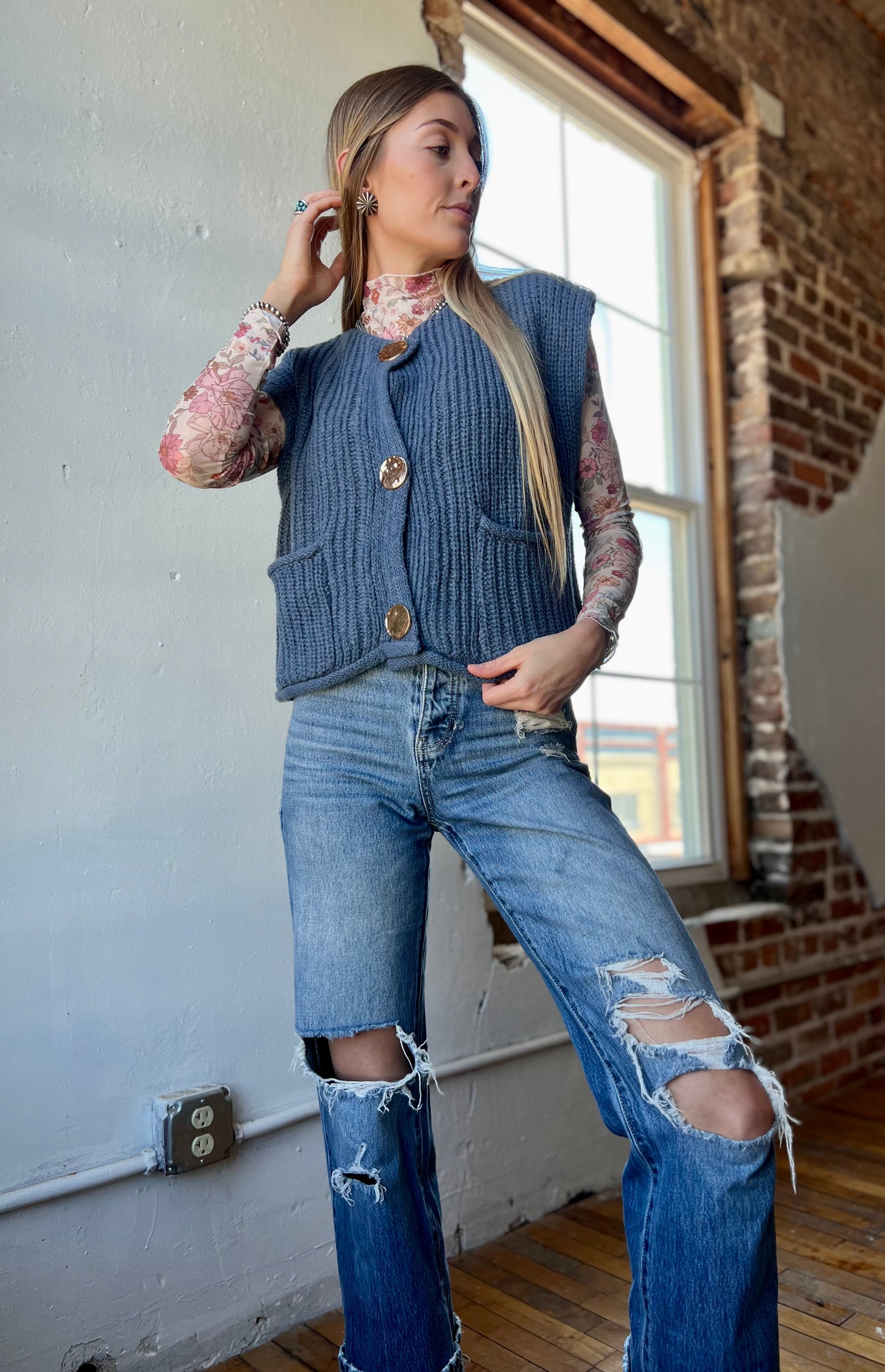 Midnight Blue Sweater Vest