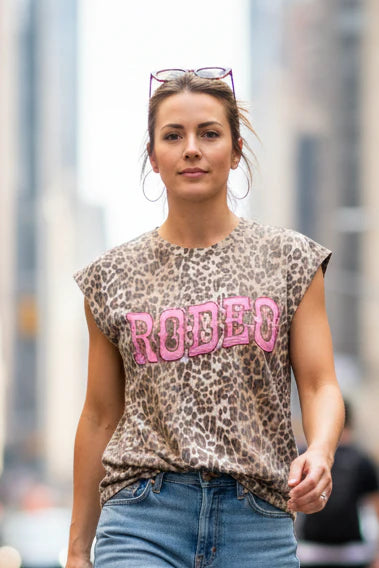 Vintage Cheetah Rodeo Tank