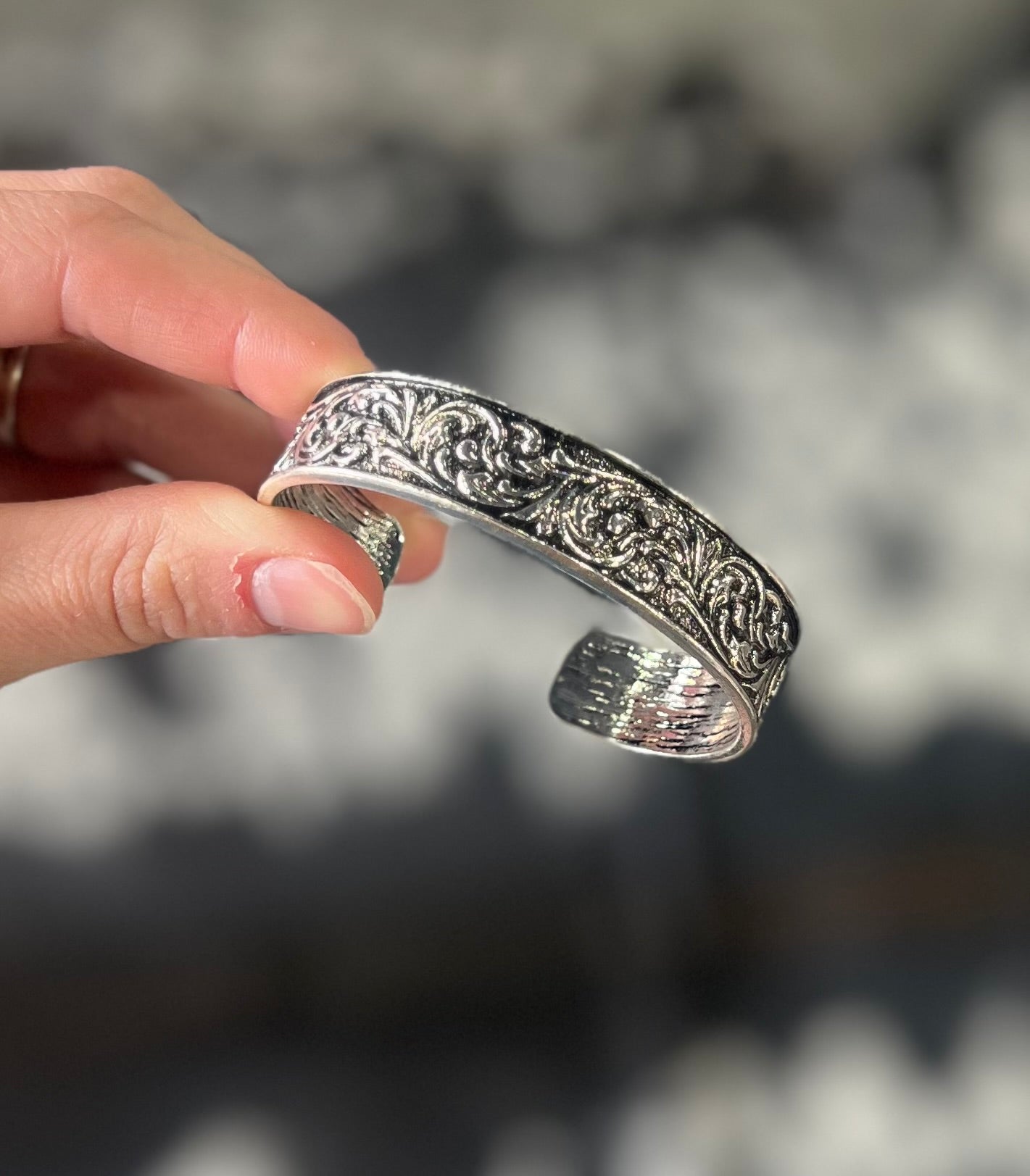 Western Brass Stackable Cuff Bracelet