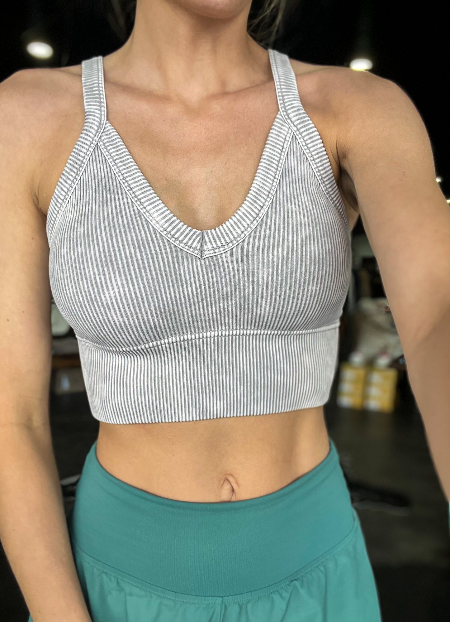 The Val V-Neck Top *Sleet