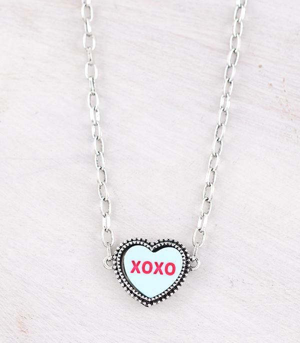 XOXO Heart Necklace
