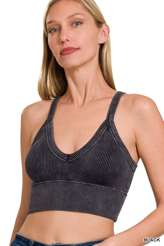 Padded Ribbed Bralette