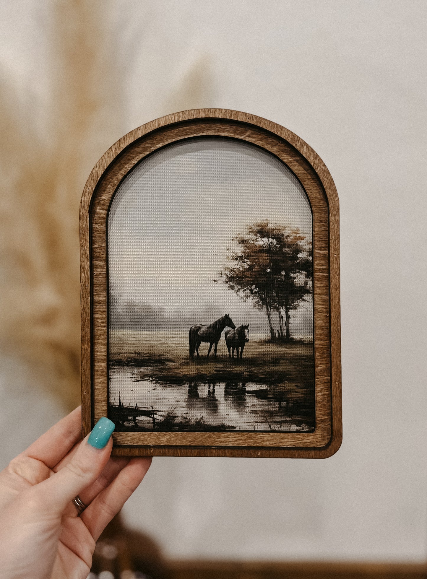 Pasture Horses Arch Art