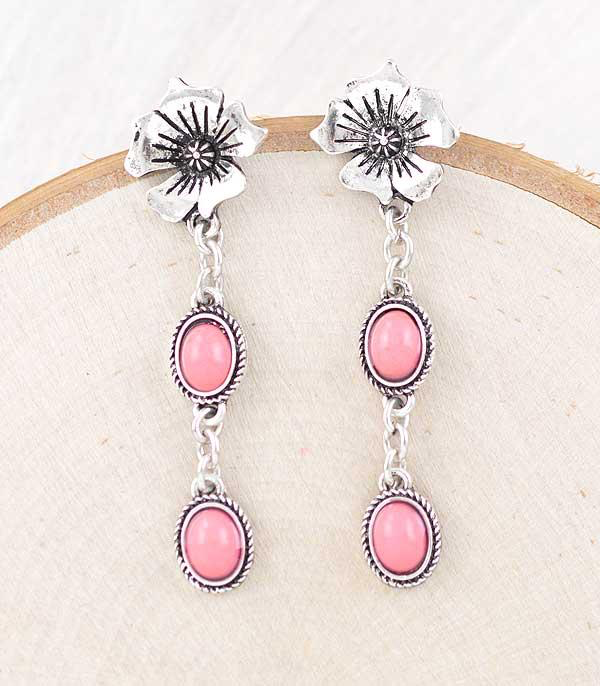 Flower Drop Earrings