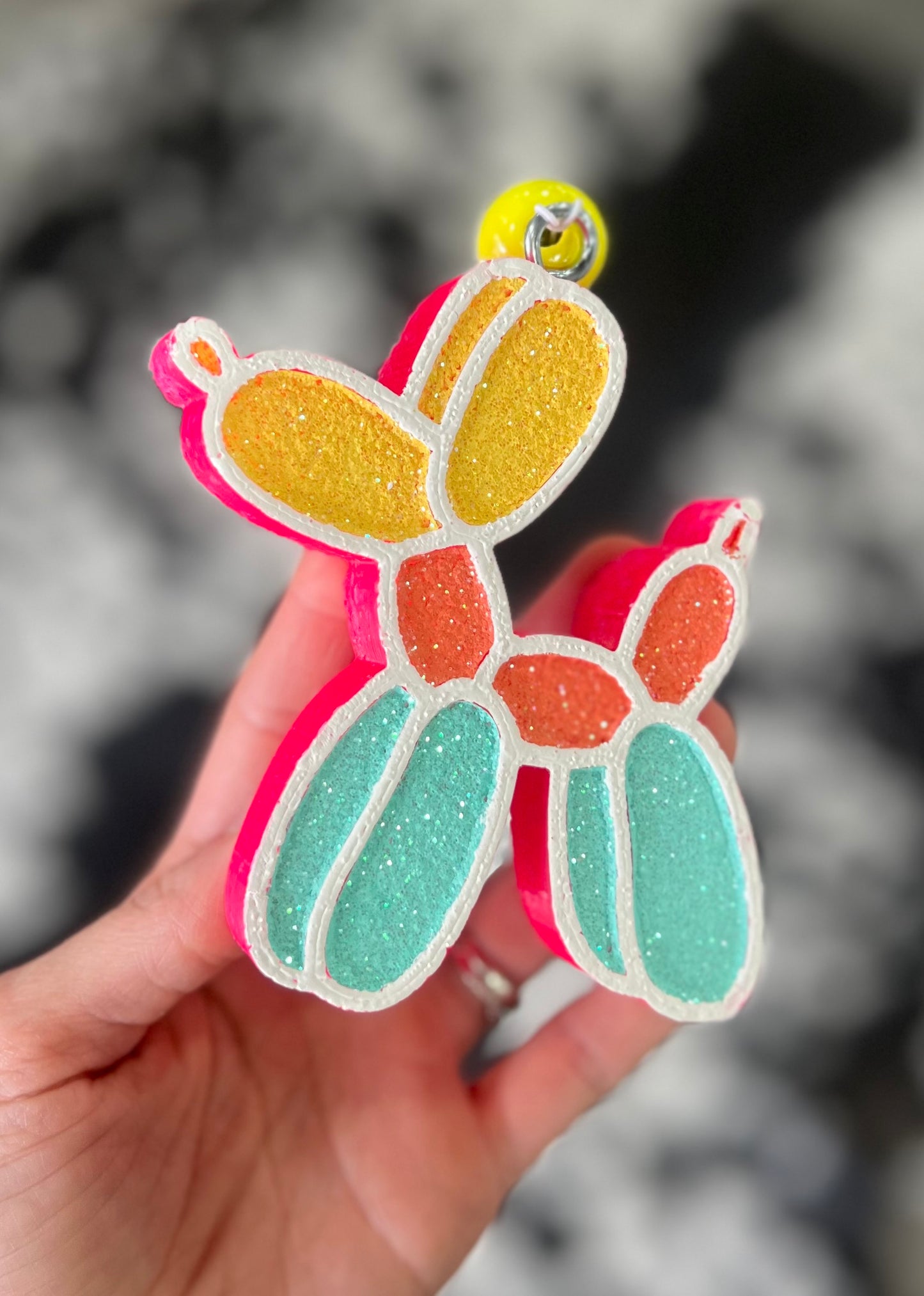 Pastels Balloon Dog Freshie- Strawberry Lemonade