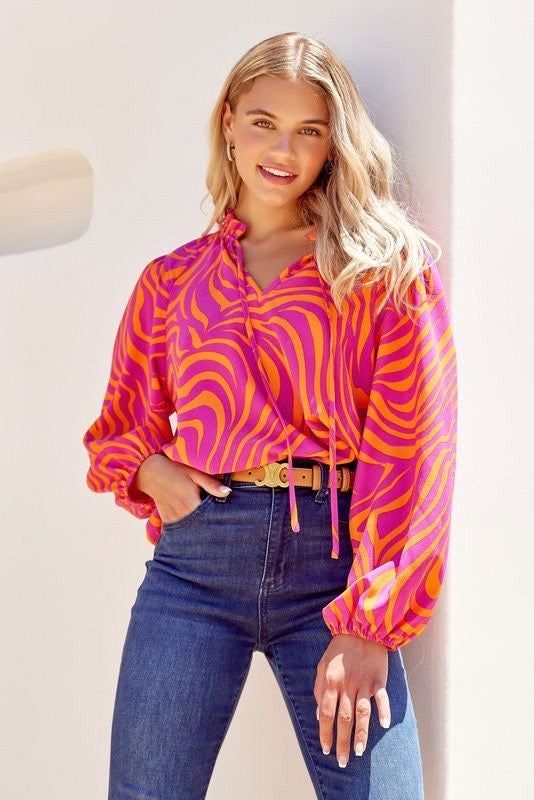 Zebra Blouse
