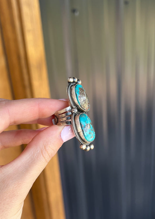 Thunder MT Authentic Turquoise Ring