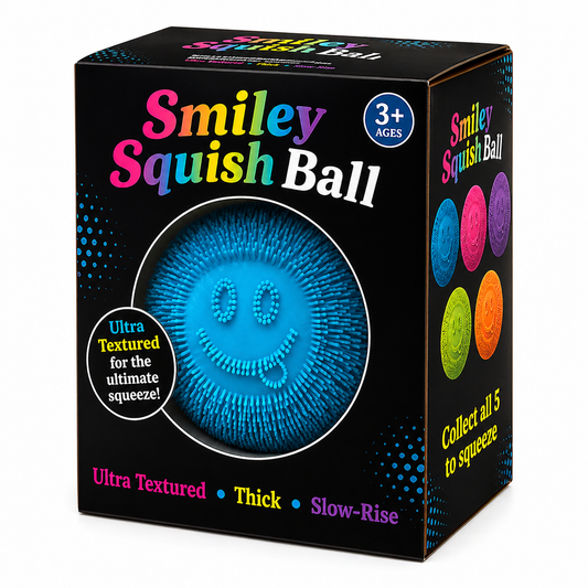 Smiley Squish Ball Textured Slow-Rise