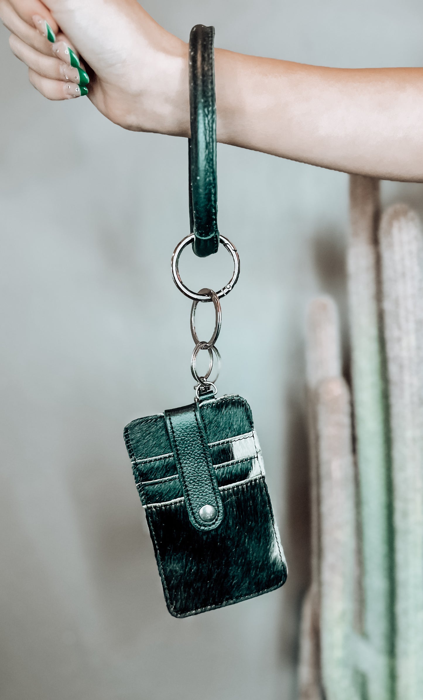 Cowhide Card Holder Bangle