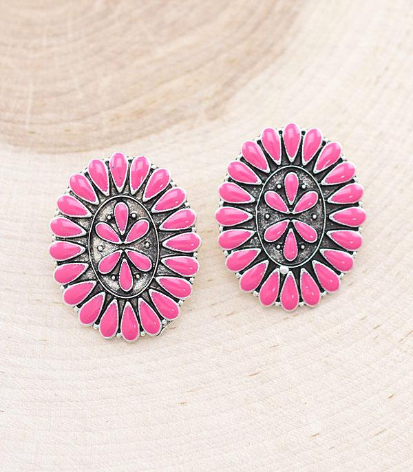 Oval Cluster Earrings
