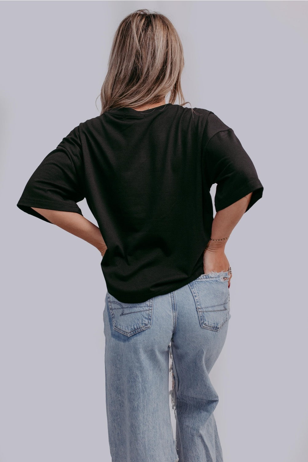 Yee Haw Rope Embroidered Crop Tee