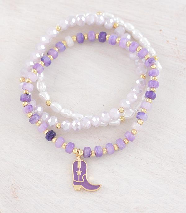 Cowgirl Boot Charm Bracelet