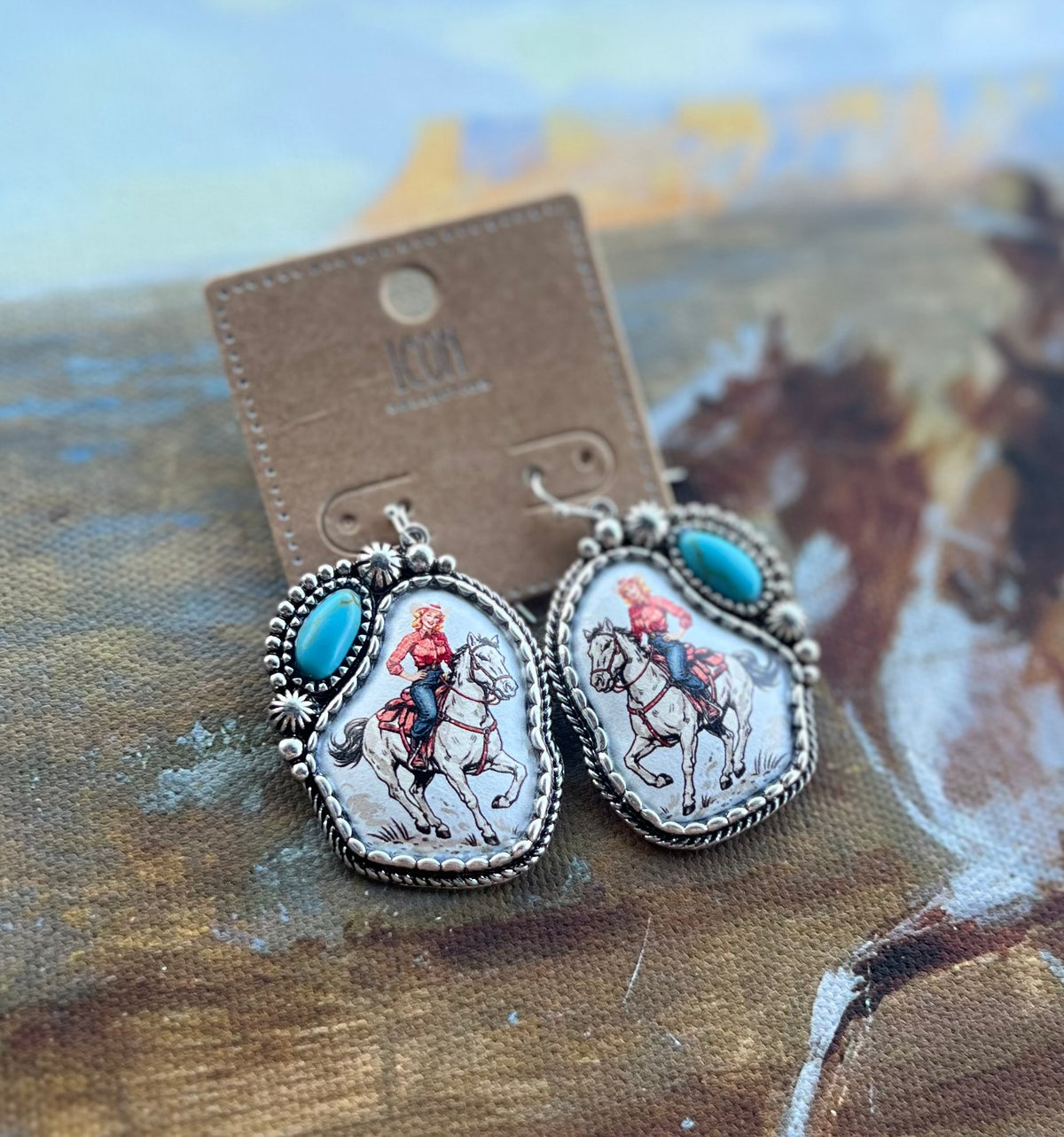 Vintage Cowgirl Earrings