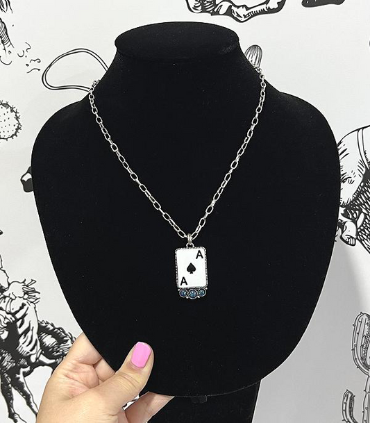 Ace Card Pendant Necklace