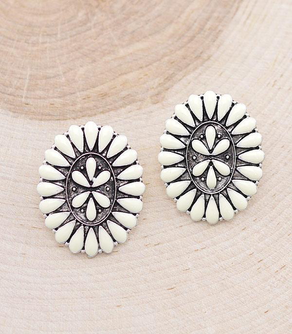 Oval Cluster Earrings