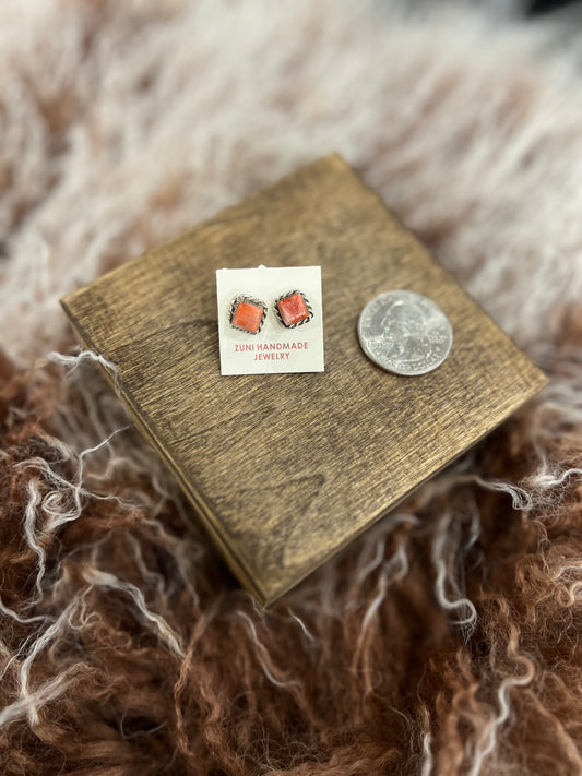 Spiny Square Studs