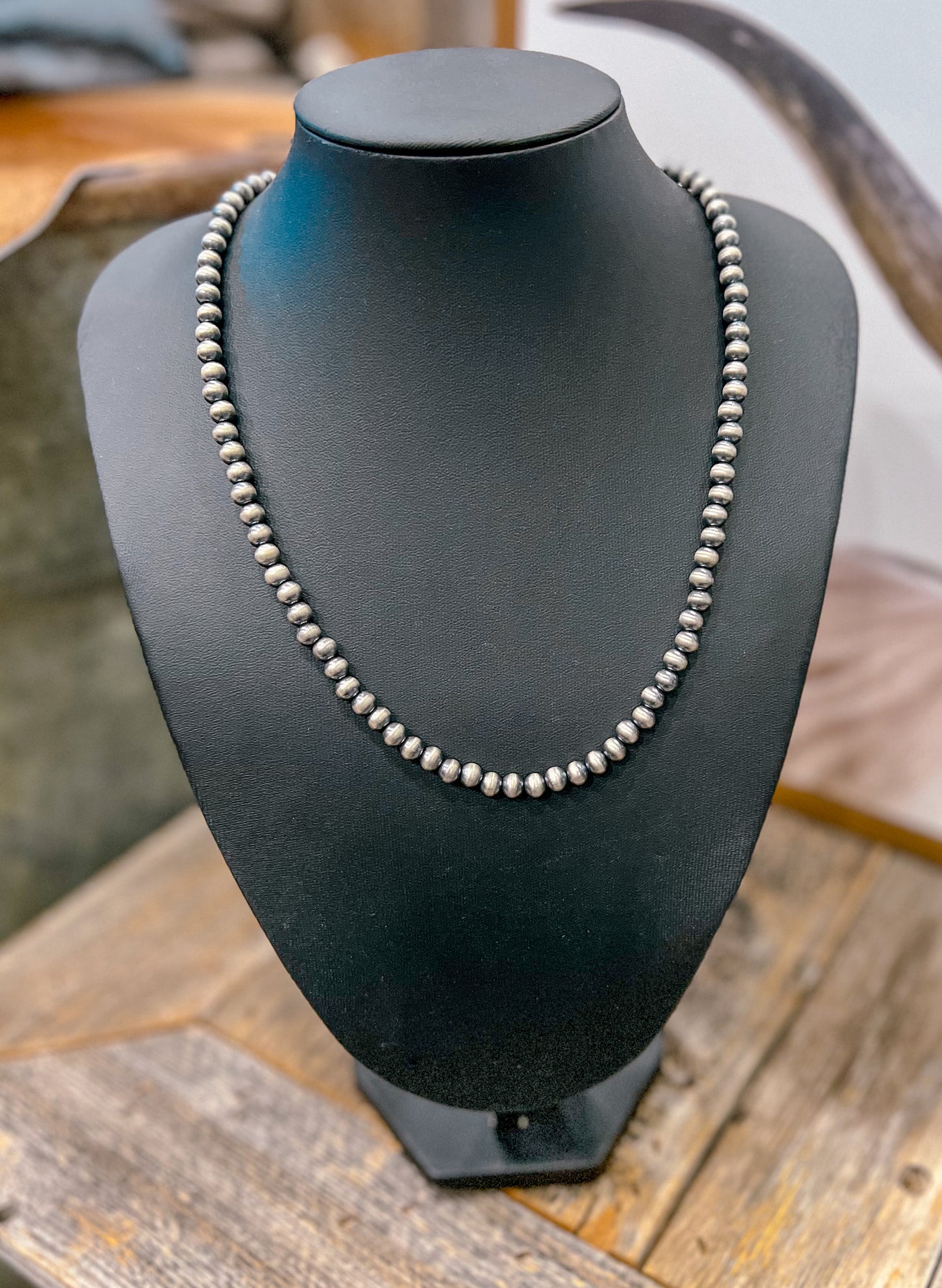 6MM 20” Sterling Silver Pearls