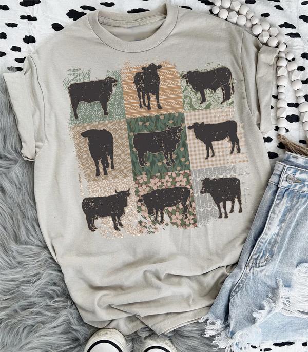 Cows Silhouette Graphic Tee