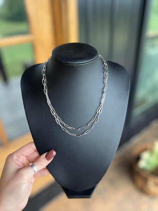Paper Clip Chain Necklace