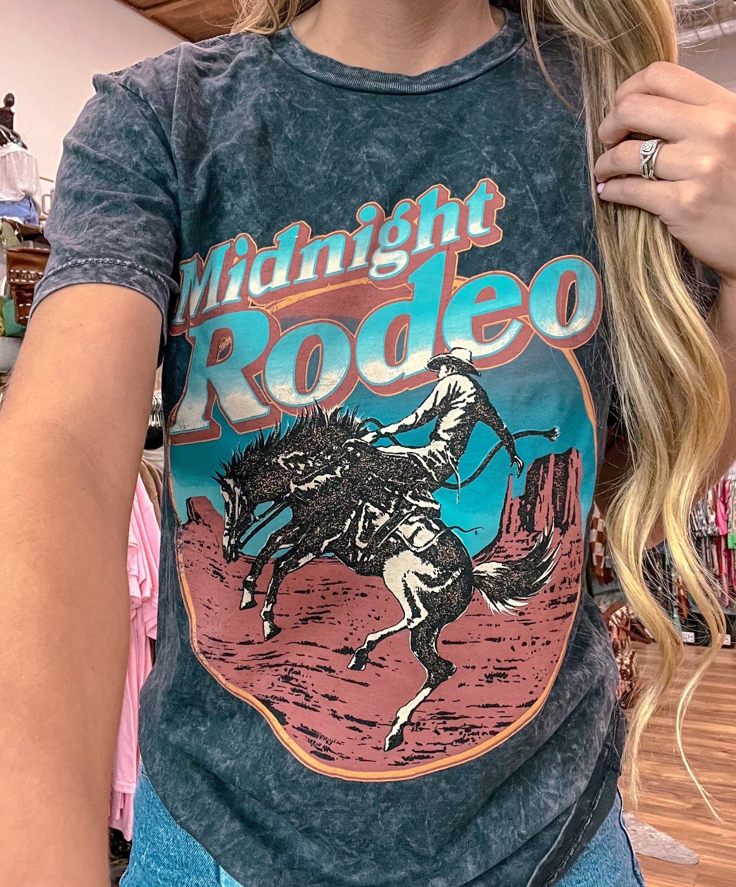 Midnight Rodeo Mineral Wash Tee