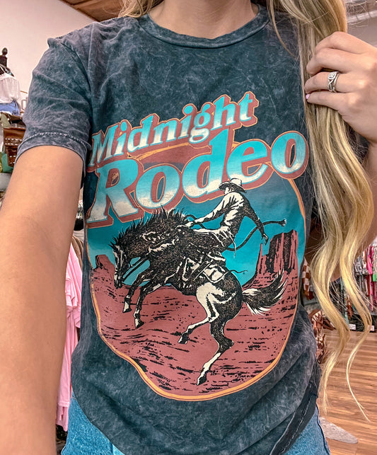 Midnight Rodeo Mineral Wash Tee