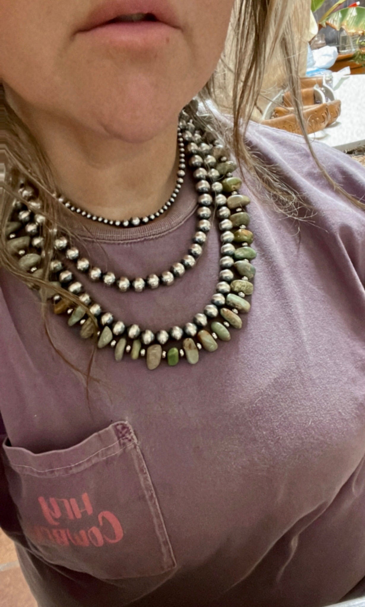 18” 10 MM Sterling Silver Pearls