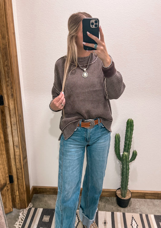 Lenna Oversized Sweater *Brown