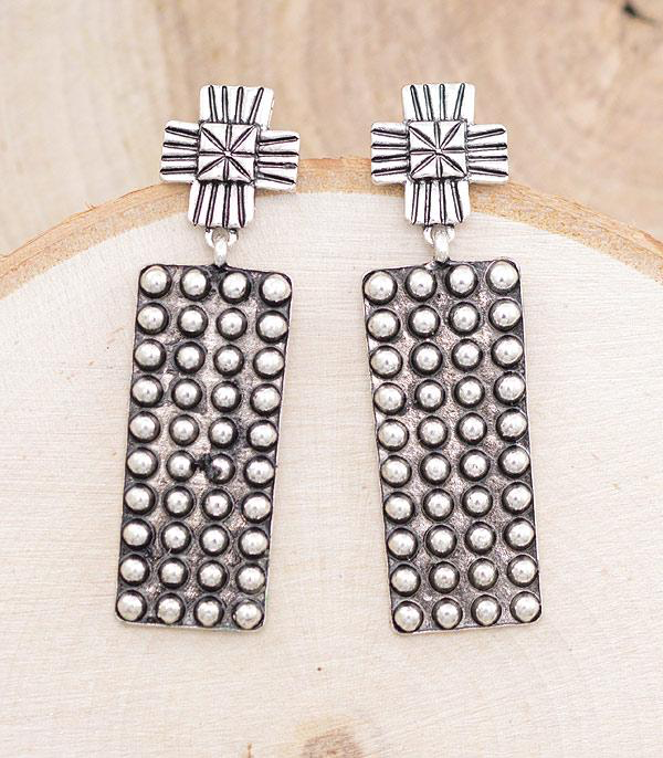Western Cross Earrings