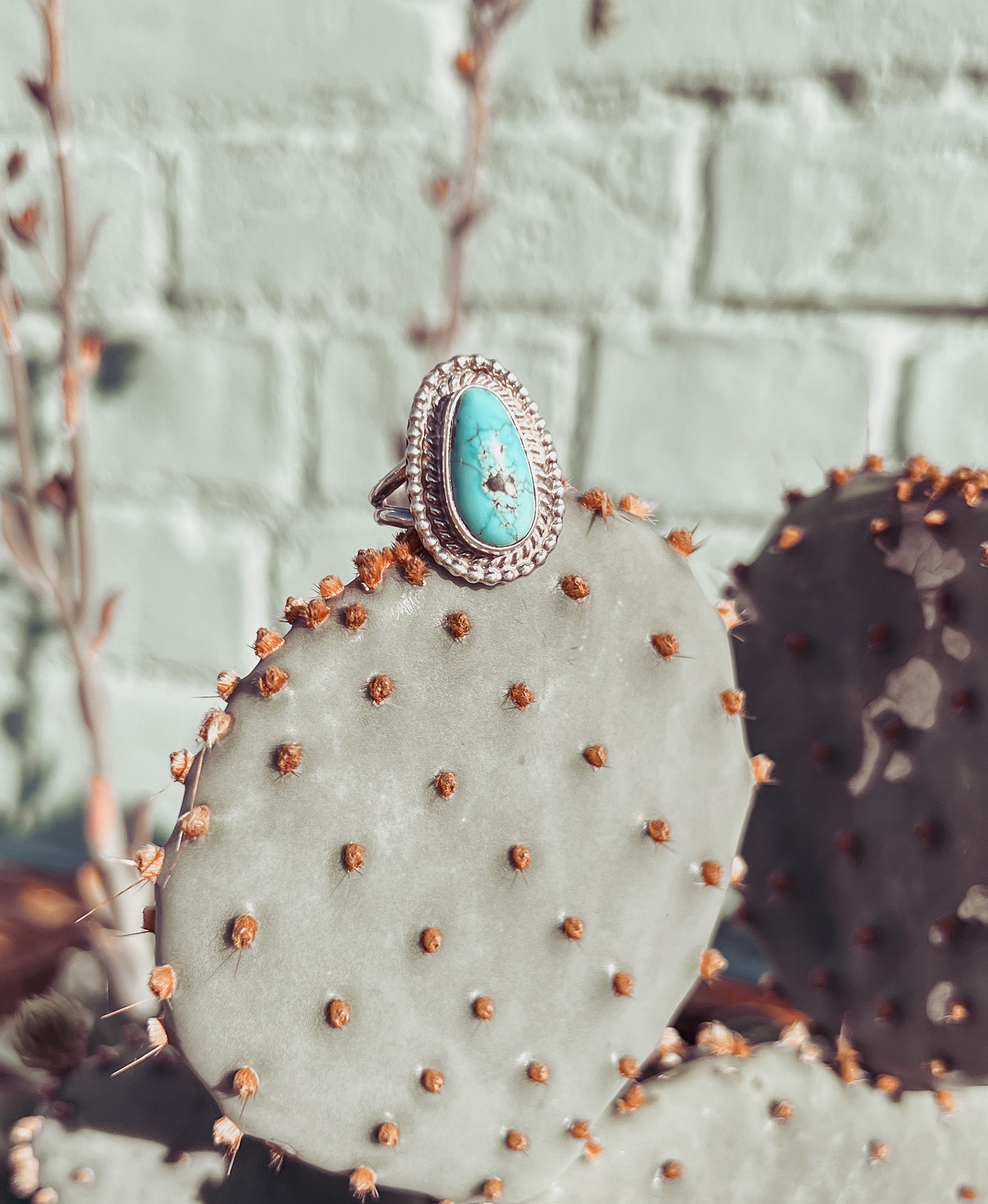 Teardrop Authentic Turquoise Ring
