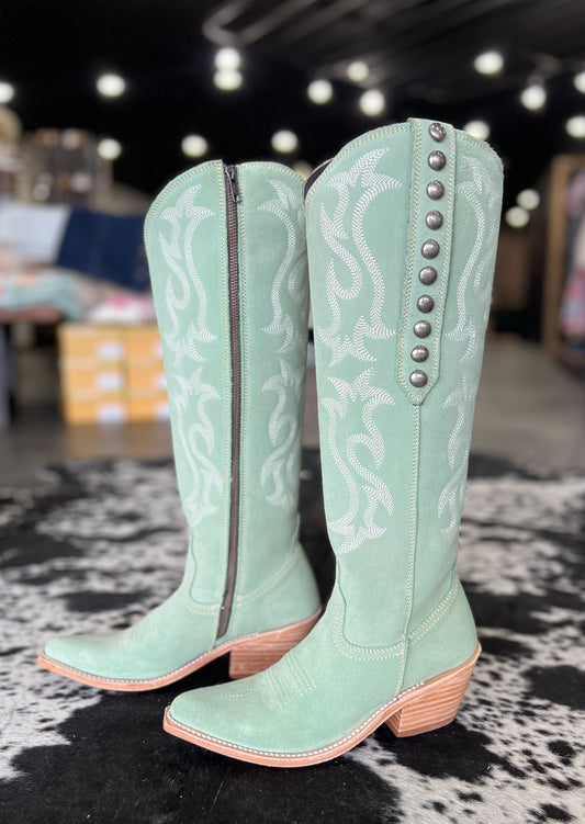 Green Bag Gamuza Liberty Black Boots