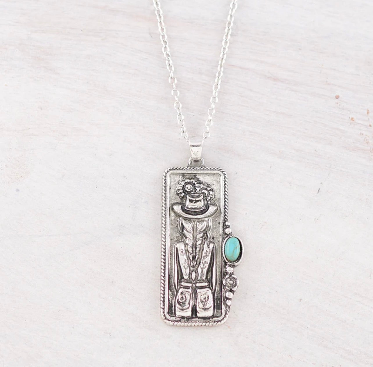 Cowgirl Turquoise Accent Necklace