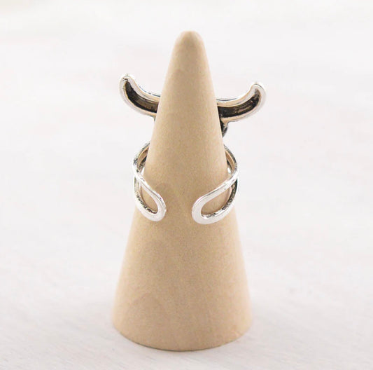 Turquoise Steer Skull Ring