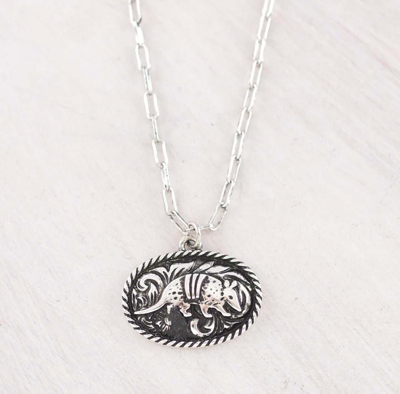 Tooling Armadillo Necklace
