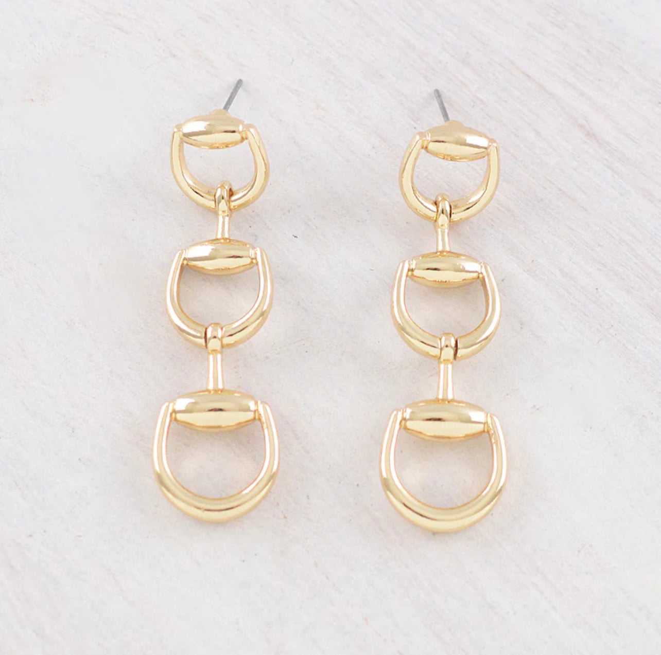 Horse Bit Drop Earrings