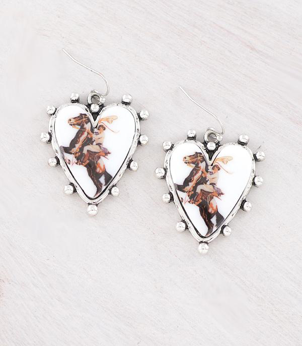 Cowgirl Heart Earrings