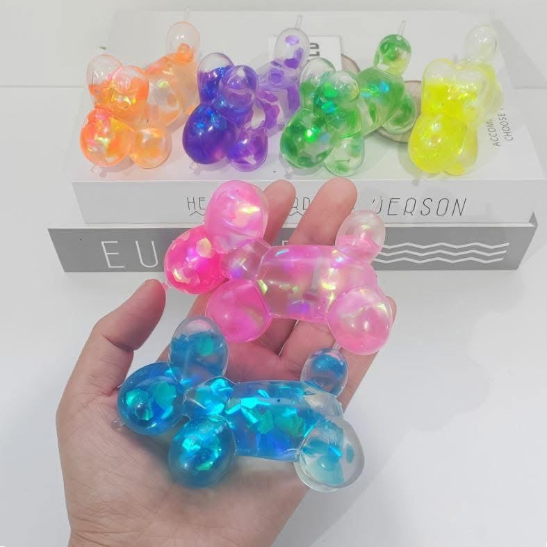 Glitter Balloon Dog Squishy