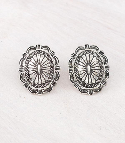 Western Concho Earrings
