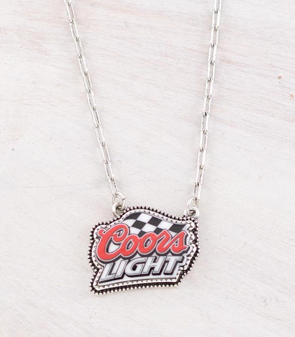 Checkered Beer Necklace