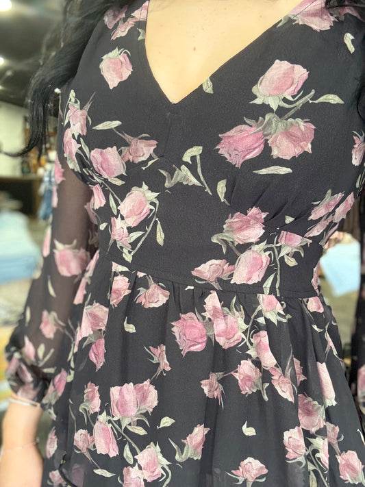 The Midnight Rose Dress