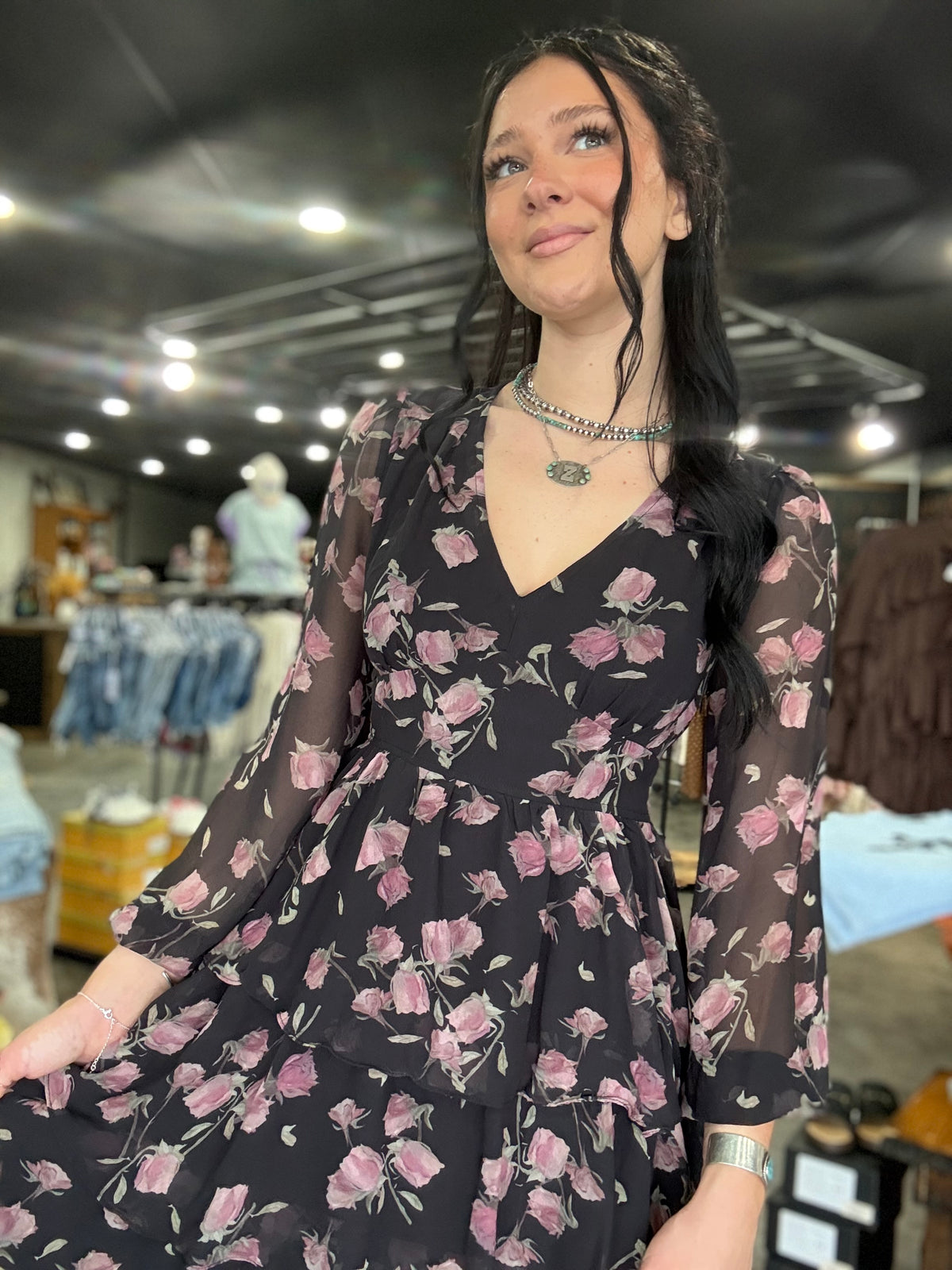 The Midnight Rose Dress
