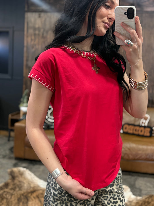 The Clara Top *Red