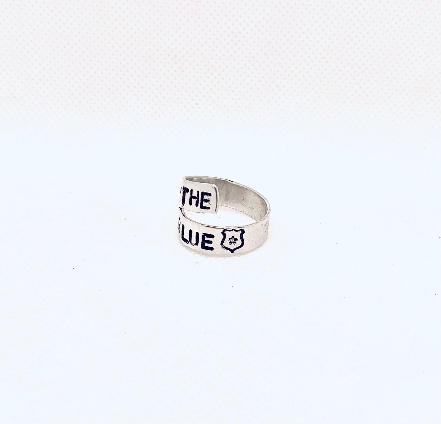 Back the Blue Twist Ring